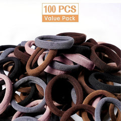 Solid Hair Tie Style Hair Rope Elastic Ponytail Holder Hair Ring Women Girls Hai