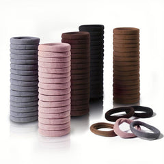 Solid Hair Tie Style Hair Rope Elastic Ponytail Holder Hair Ring Women Girls Hai