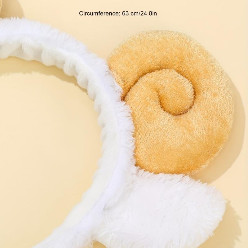 Cartoon Sheep Headband Plush Hair Band for Skincare