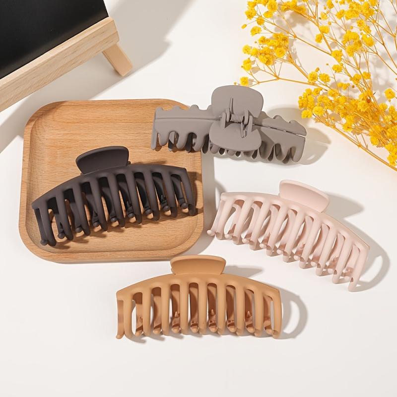 4pcs Hair Claw Clips For Women Large Claw Clip For Thin Thick Curly Hair
