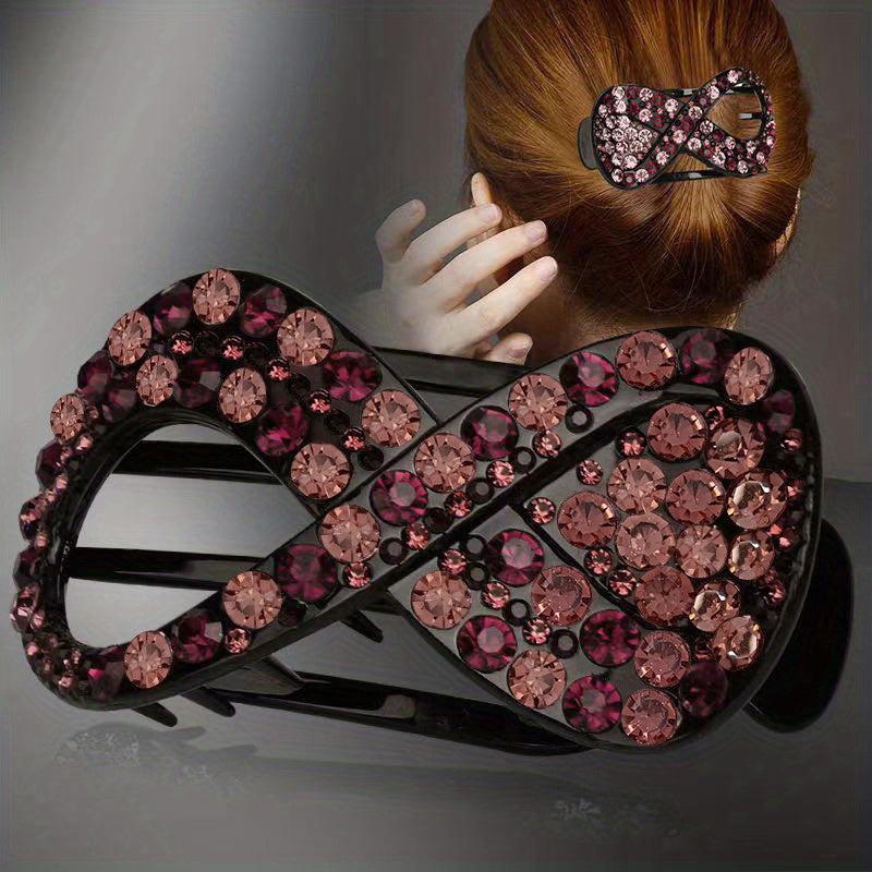 Rhinestone Hair Claw Clip Styling Tool Crab Clip