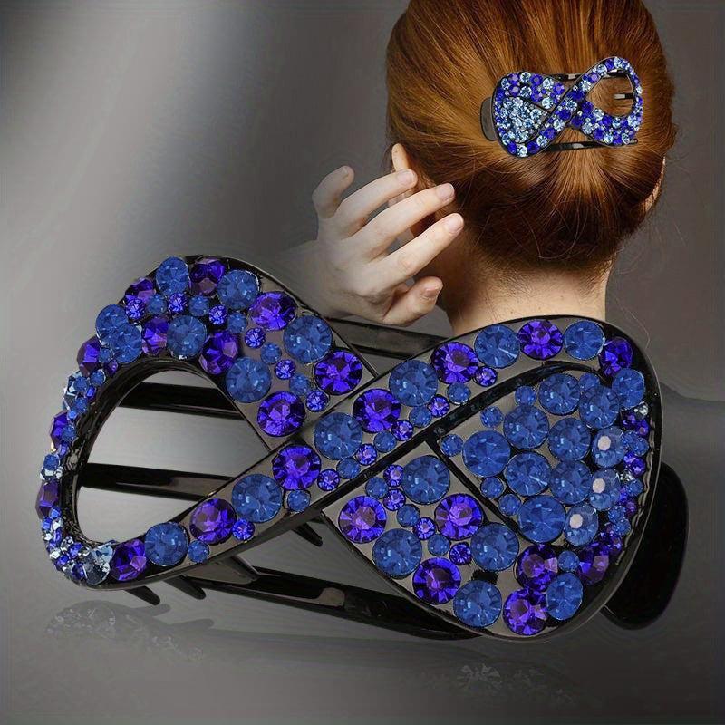 Rhinestone Hair Claw Clip Styling Tool Crab Clip