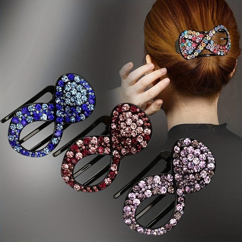 Rhinestone Hair Claw Clip Styling Tool Crab Clip