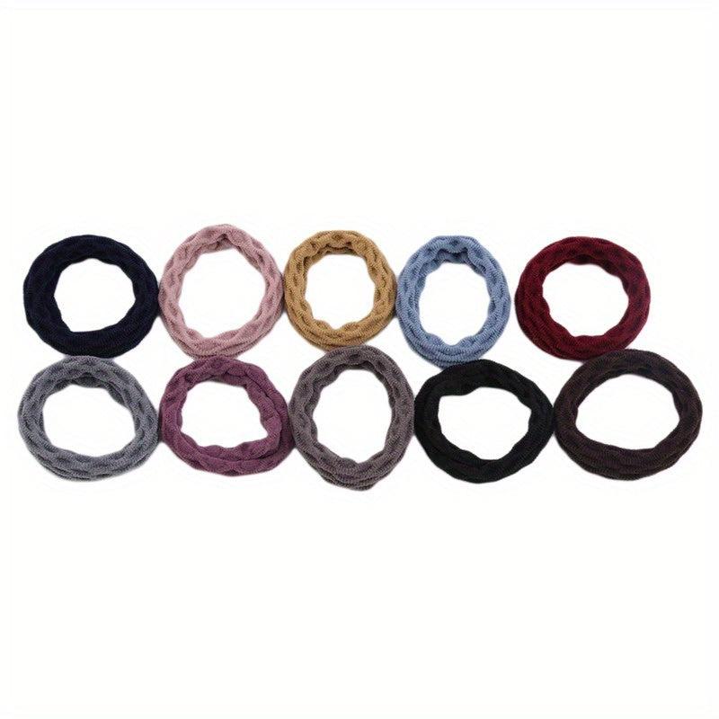 10pcs Hair Tie Elastic Rubber Band Hair Accessories