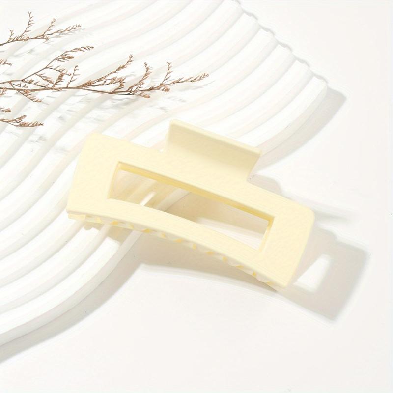 Matte Rectangular Hair Claw Clip Strong Hold Grip Thick Hair Accessories