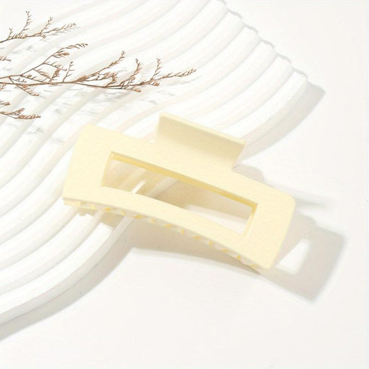 Matte Rectangular Hair Claw Clip Strong Hold Grip Thick Hair Accessories