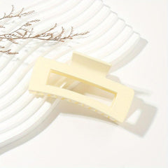 Matte Rectangular Hair Claw Clip Strong Hold Grip Thick Hair Accessories