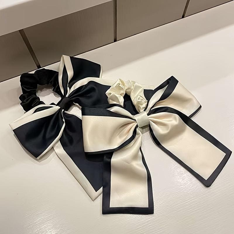 Summer Bow Hair Ring Women's And Streamer Big Hair Ring Hair Accessories