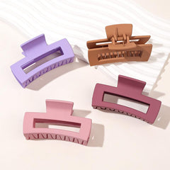 4pcs Matte Hair Claw Clips Medium Size Hair Clamps for Thick Hair