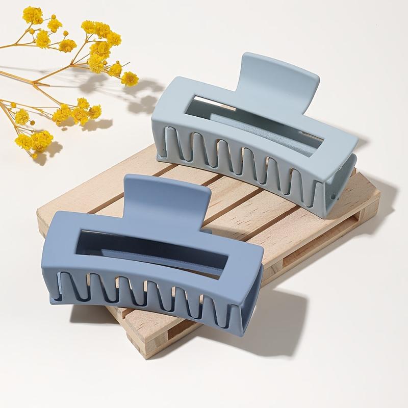 4pcs Matte Hair Claw Clips Medium Size Hair Clamps for Thick Hair