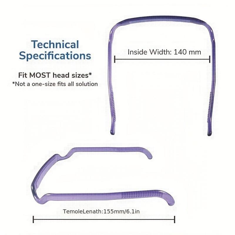 Invisible Plastic Hair Hoop for Thick Curly Hair, Headband Hairstyle Fixing Tool