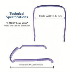 Invisible Plastic Hair Hoop for Thick Curly Hair, Headband Hairstyle Fixing Tool