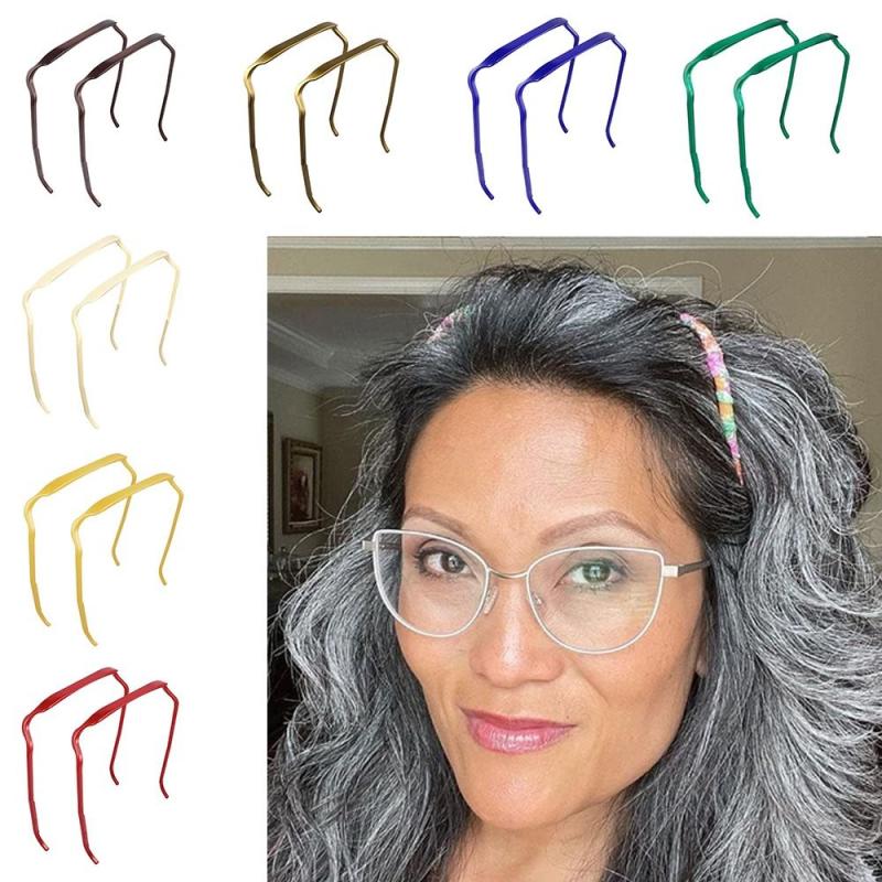 Invisible Plastic Hair Hoop for Thick Curly Hair, Headband Hairstyle Fixing Tool