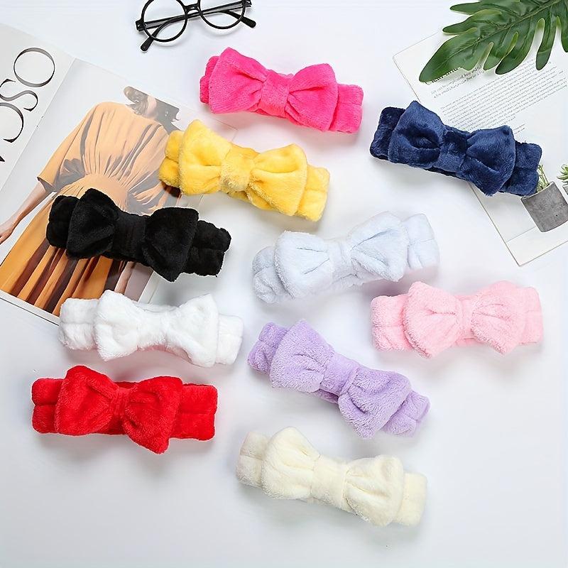 Plush Headband Wash Face Coral Fleece Head Hoop Women's Hair Accessories