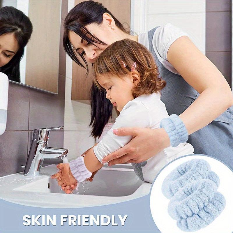 2pc Face Washing Wristband with Waterproof Sleeve