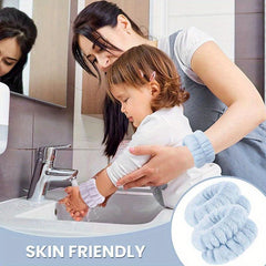 2pc Face Washing Wristband with Waterproof Sleeve