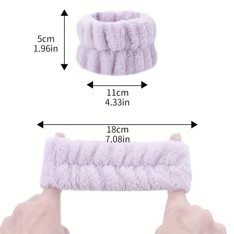 2pc Face Washing Wristband with Waterproof Sleeve