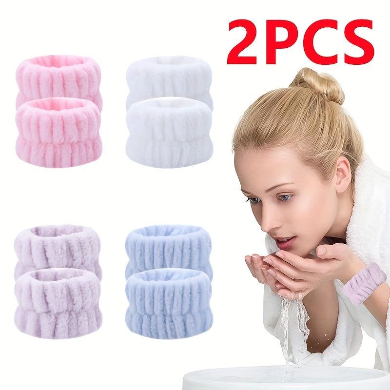 2pc Face Washing Wristband with Waterproof Sleeve