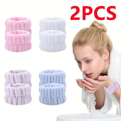 2pc Face Washing Wristband with Waterproof Sleeve