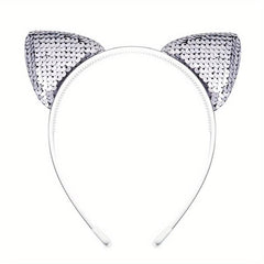 Gradient Holographic Cat Ears Headband