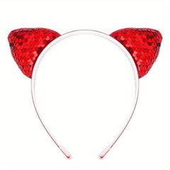 Gradient Holographic Cat Ears Headband
