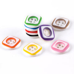 30pcs Resin Round Square Button Accessory Set for Girls