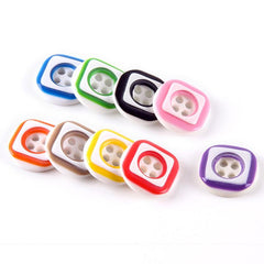 30pcs Resin Round Square Button Accessory Set for Girls