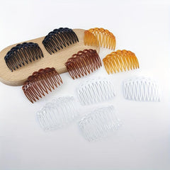 2pcs Solid Hair Comb Vintage Hair Pin Hair Bun Maker Non Slip Styling Tool