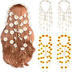 Hippie Sunflower Hairband Floral Crown Boho Headdress Headpiece