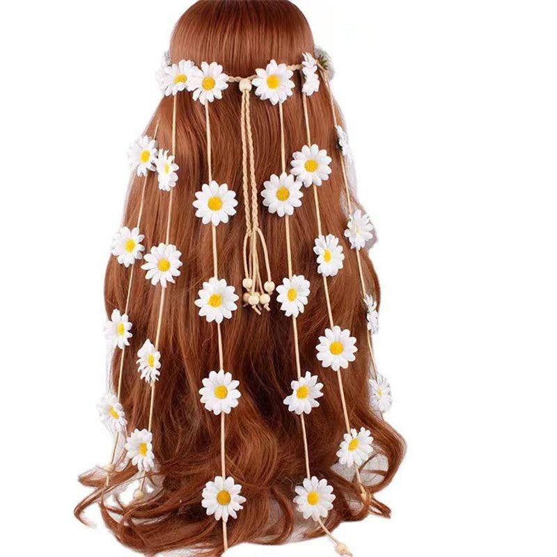 Hippie Sunflower Hairband Floral Crown Boho Headdress Headpiece