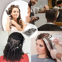 60Pcs Silvery Metal Duck Billed Hair Clips Women Styling Salon Accessories