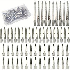 60Pcs Silvery Metal Duck Billed Hair Clips Women Styling Salon Accessories