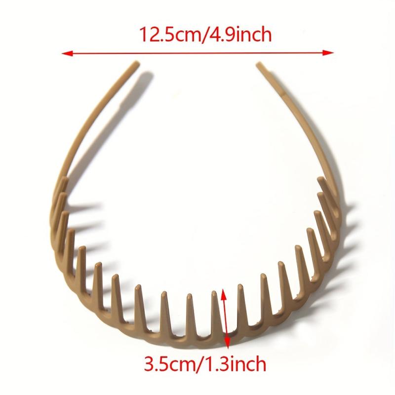 Colorful Matte Head Hoop Toothed Headband Hair Accessories