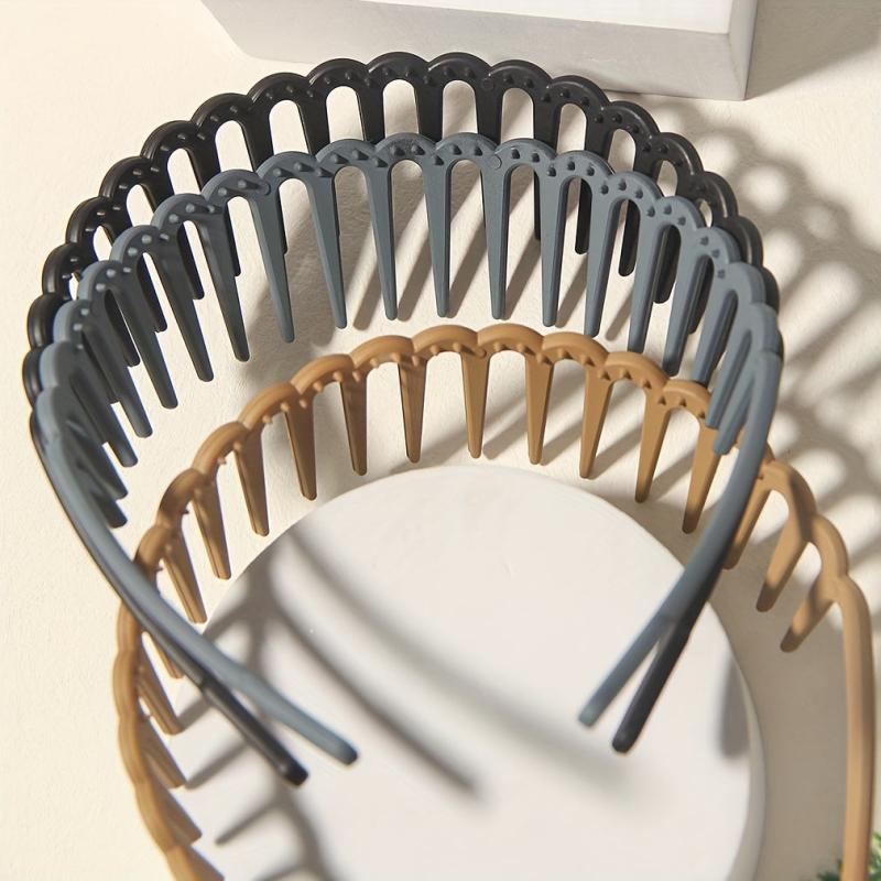 Colorful Matte Head Hoop Toothed Headband Hair Accessories