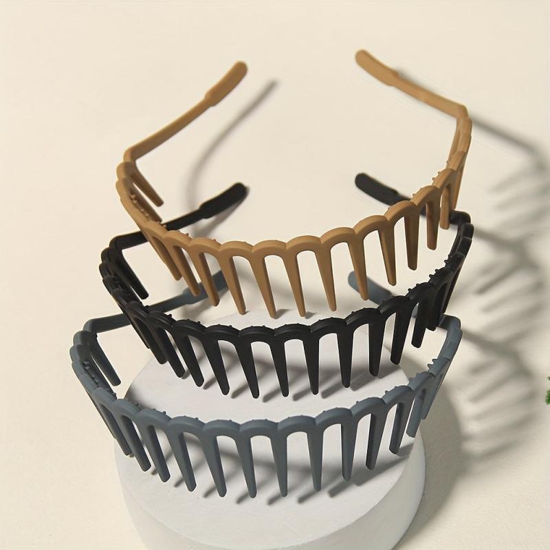 Colorful Matte Head Hoop Toothed Headband Hair Accessories
