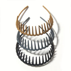 Colorful Matte Head Hoop Toothed Headband Hair Accessories