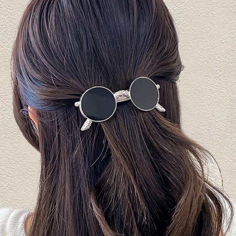 Golden Metal Hairpin Hair Clips Sunglasses Shape Hair Barrettes Hair Accessories