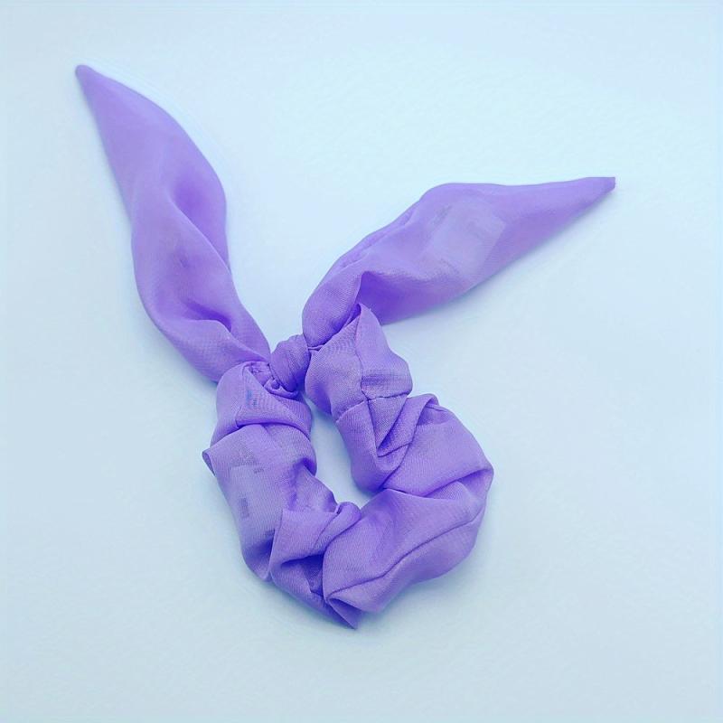 Glitter Neon LED Scrunchie Bow Hair Tie Halloween Accessory