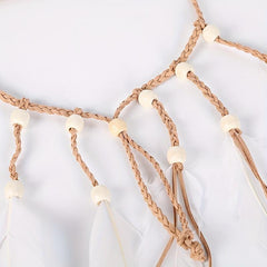 Boho Feather Hair Rope Hippie Headband Western Style Accessories