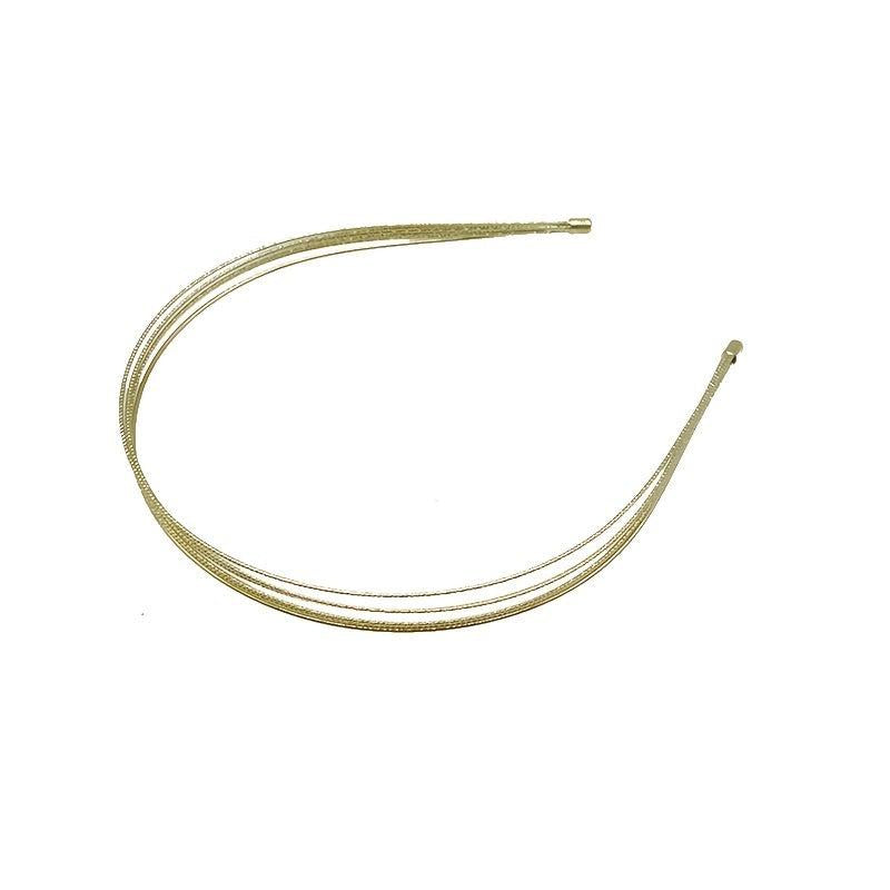 Alloy Golden Metal Wide Hair Band Head Band Solid Hair Hoop Hair Accessories