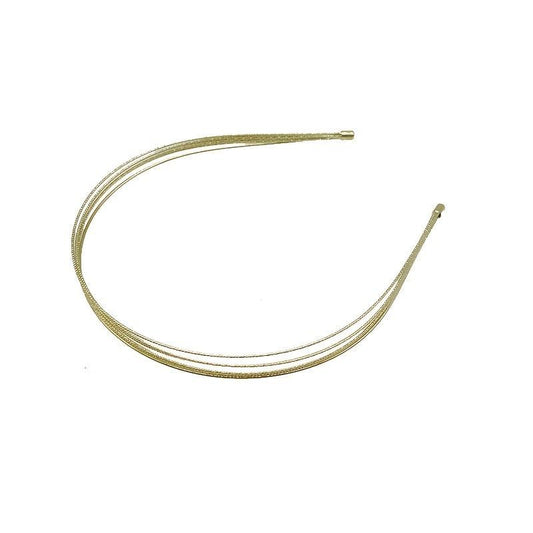 Alloy Golden Metal Wide Hair Band Head Band Solid Hair Hoop Hair Accessories