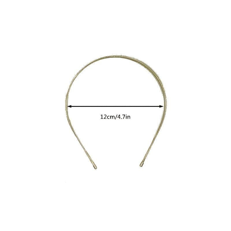 Alloy Golden Metal Wide Hair Band Head Band Solid Hair Hoop Hair Accessories