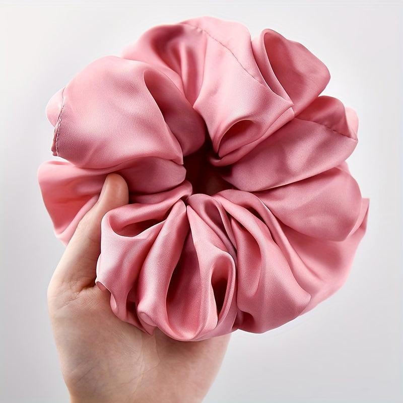 3pcs Large Silk Scrunchies Hair Tie Satin Hair Rope Elastic Ponytail Holder