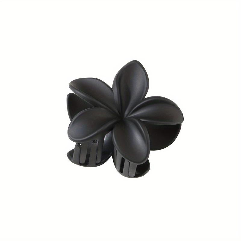 Matte Flower Shape Hair Claw Solid Shark Claw Ponytail Holder Hair Accessories