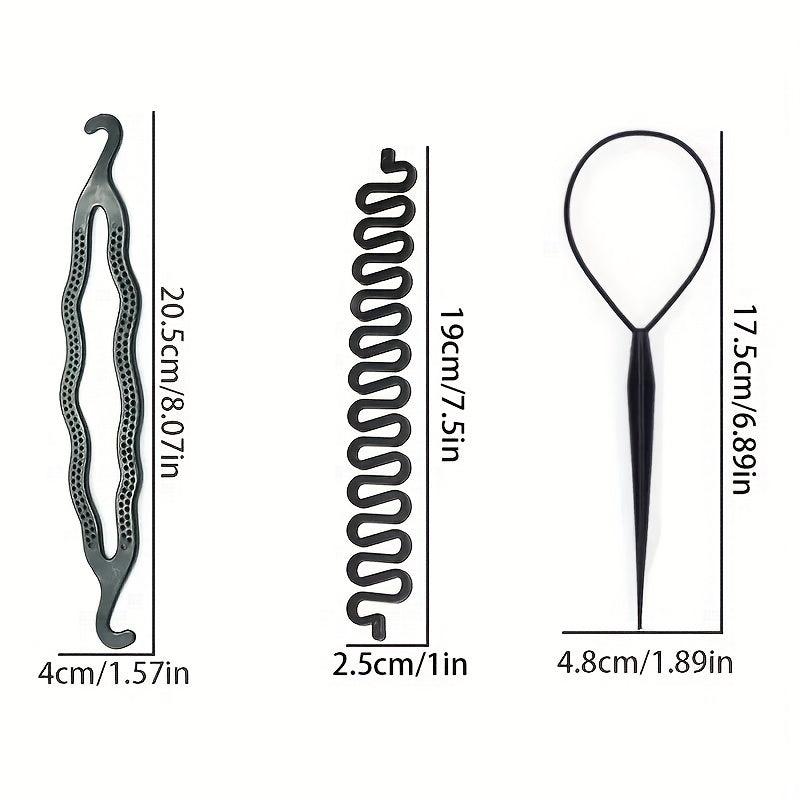 6pcs Hair Braiding Tools Set for Curly Hair Styling