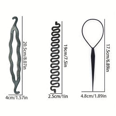 6pcs Hair Braiding Tools Set for Curly Hair Styling