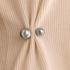 Women's Faux Pearl Brooch Pin for Coat Suit Buckle Pin