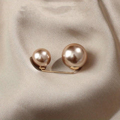 Women's Faux Pearl Brooch Pin for Coat Suit Buckle Pin