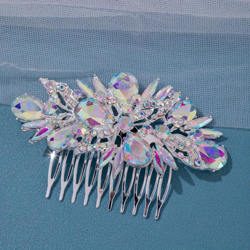 Golden Leaf Pearl Hair Pin Delicate Floral Wedding Hair Pin