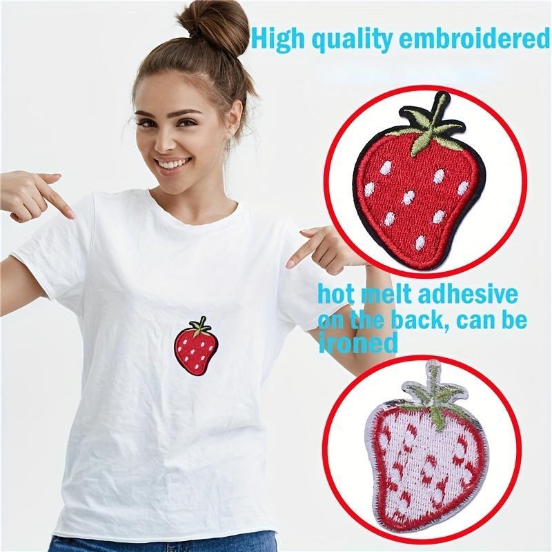 60pcs Random Embroidered Iron On Patches DIY Accessories For Jacket Hat Backpack